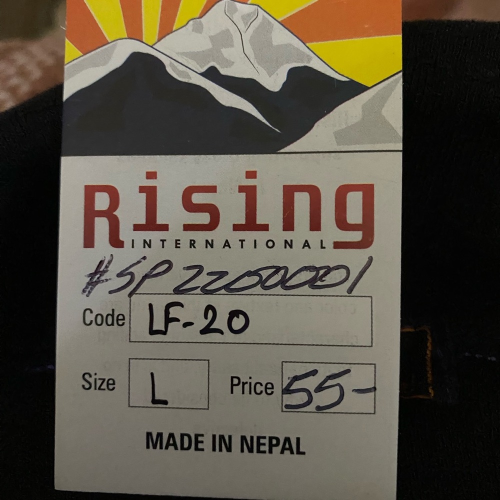 Rising International 100% Cotton Razor Hoodie. Purple tie dye front and full zip - Picture 8 of 9